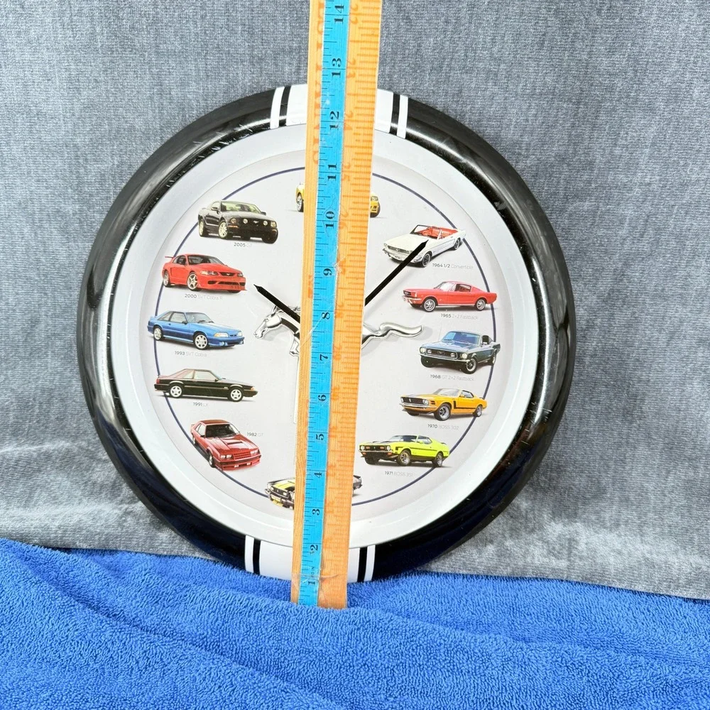 Ford Mustang Generations Sound Wall Clock 1964-2013 Quartz Tested Working